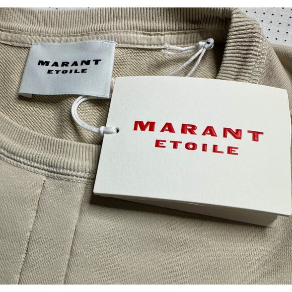 Isabel Marant Etoile Pipper Dress in Ecru 38 New Womens Mini Sweatshirt - Picture 9 of 16